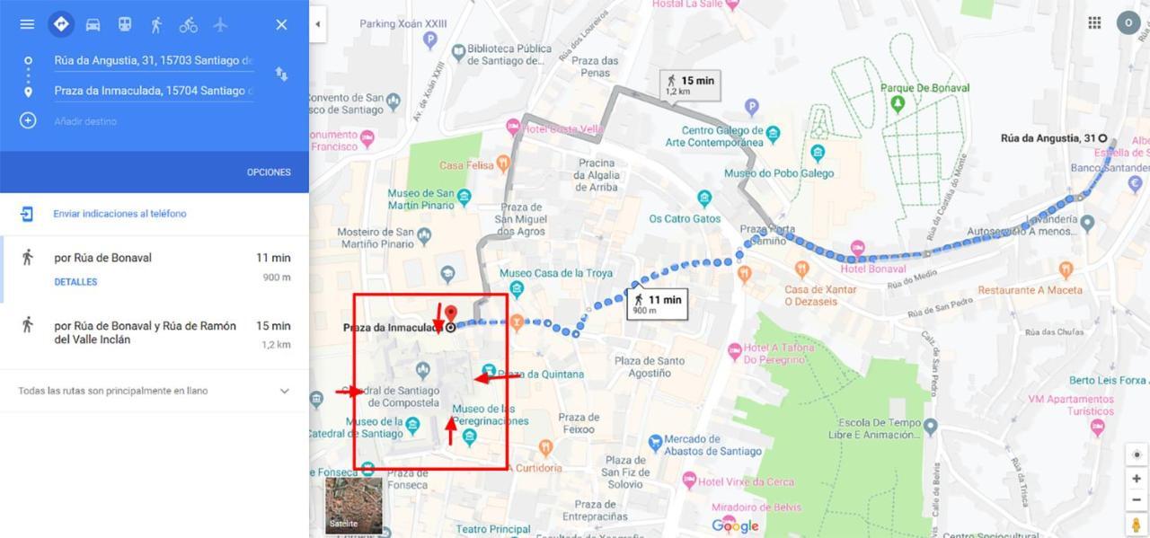 Apartamento De Diseno Centrico Con Terraza Espectacular Santiago de Compostela Eksteriør bilde